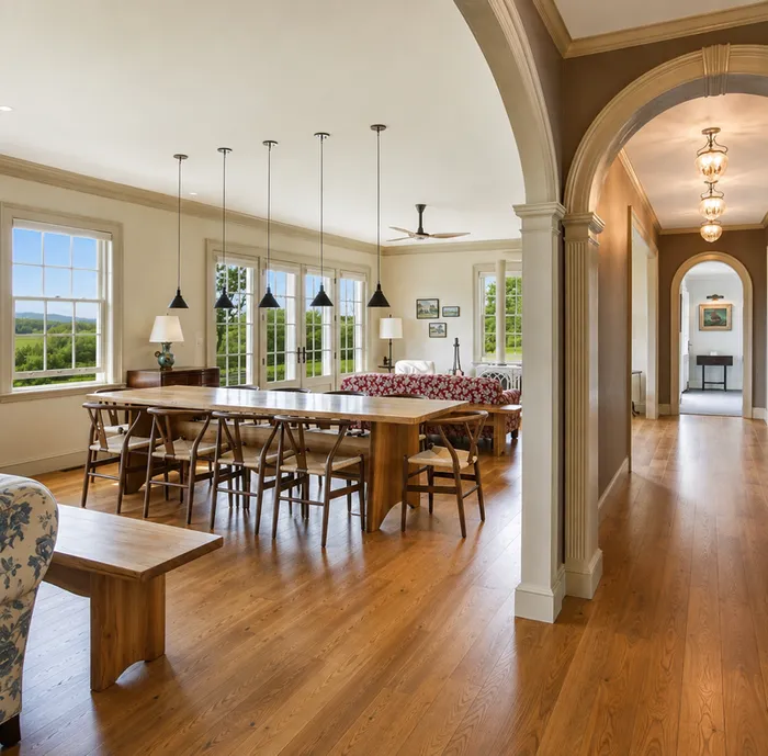 Finished hardwood flooring