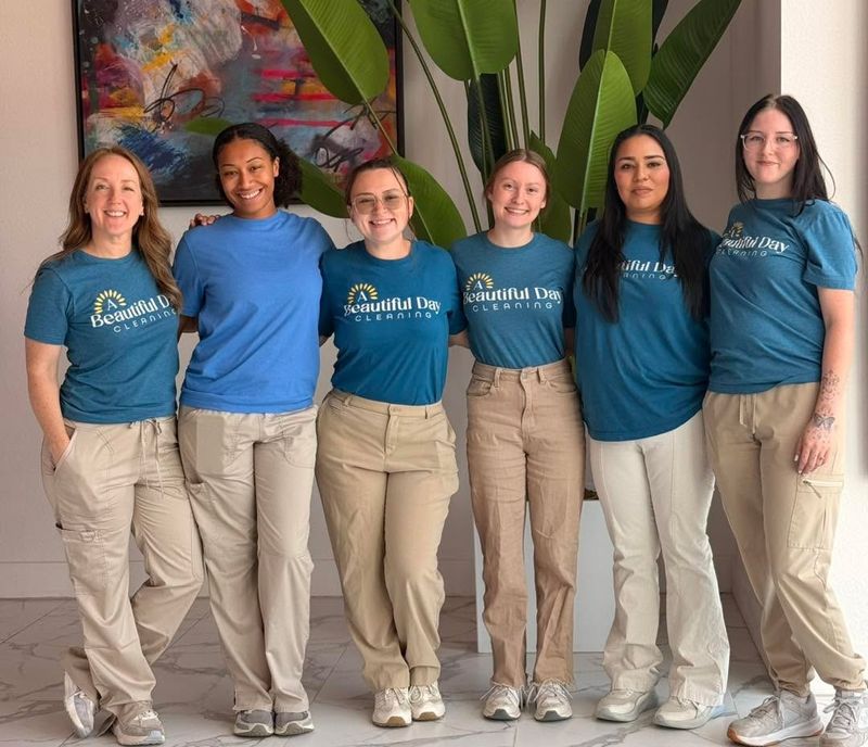 A Beautiful Day Cleaning team together