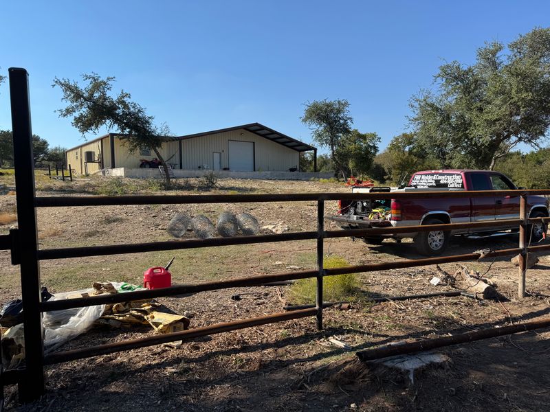 Welded pipe rail fence