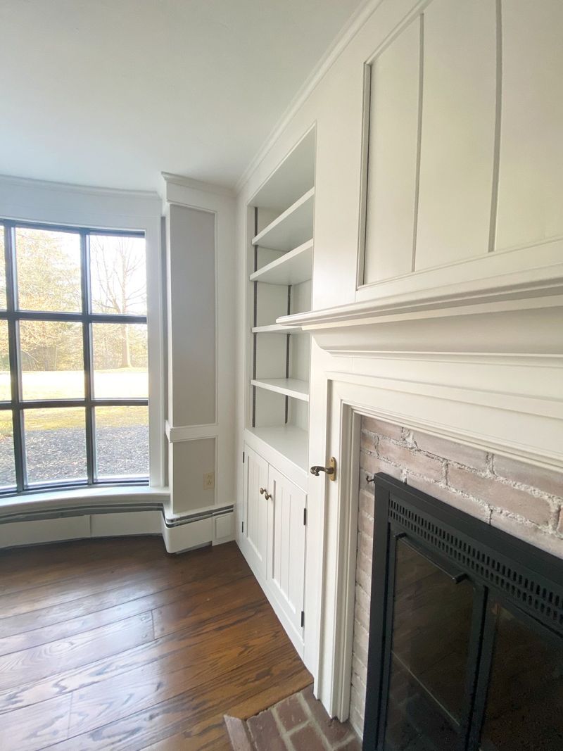 Built-in shelves
