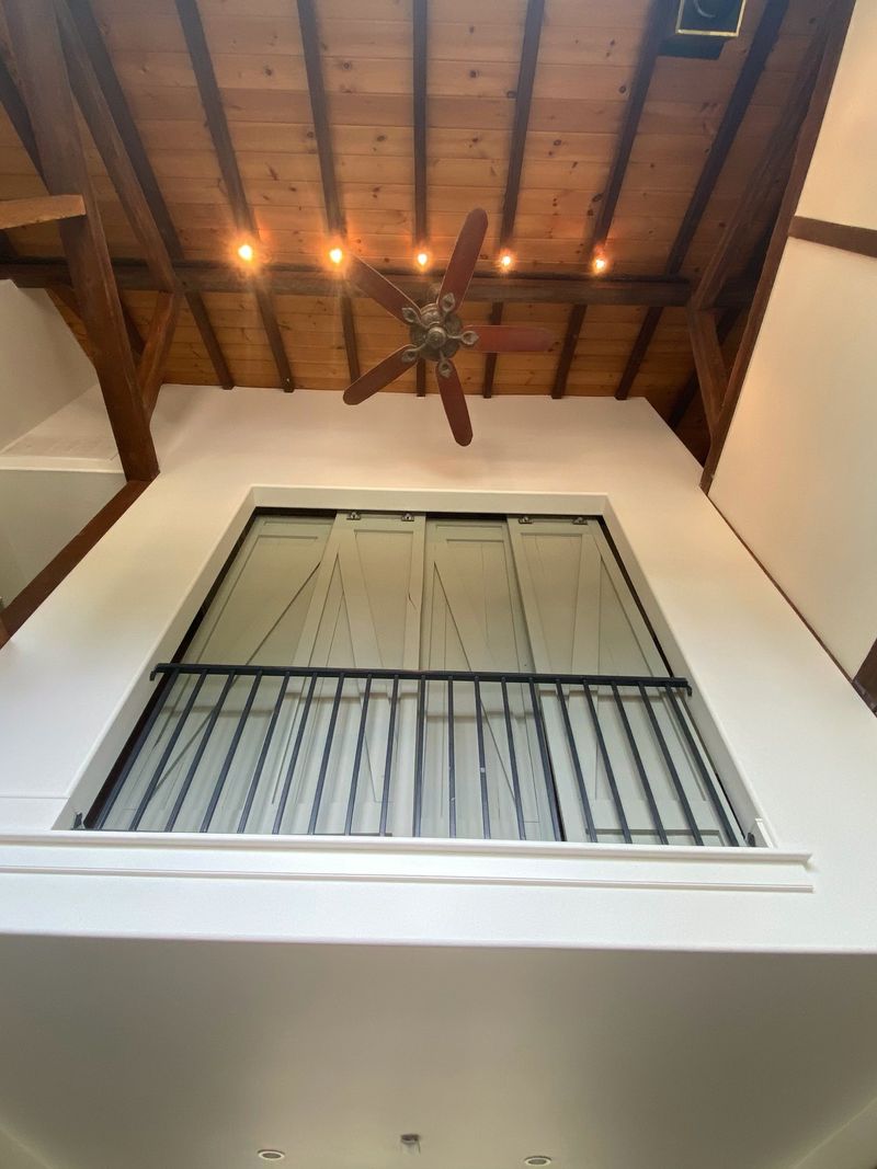 Beamed ceiling