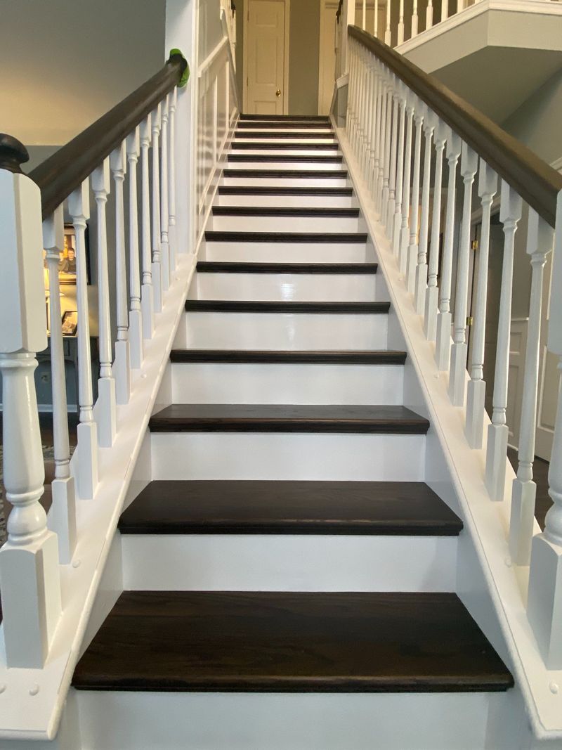 Black and white staircase