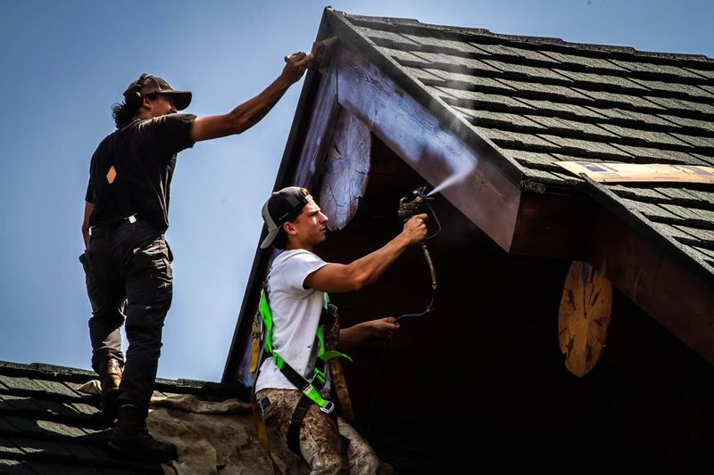 Metal roof and building painting by Chewelah Painting