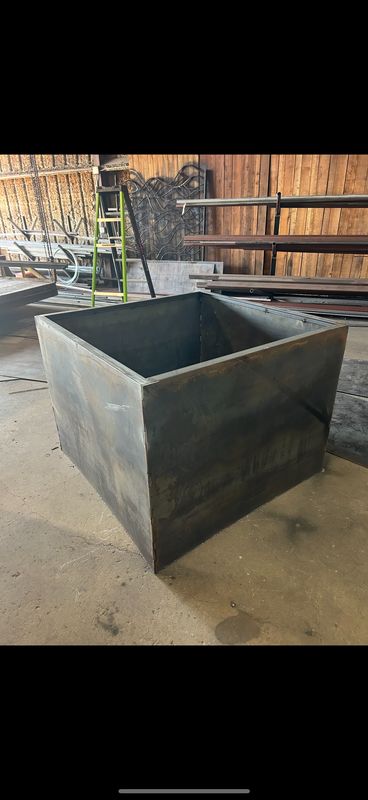 Steel planter boxes