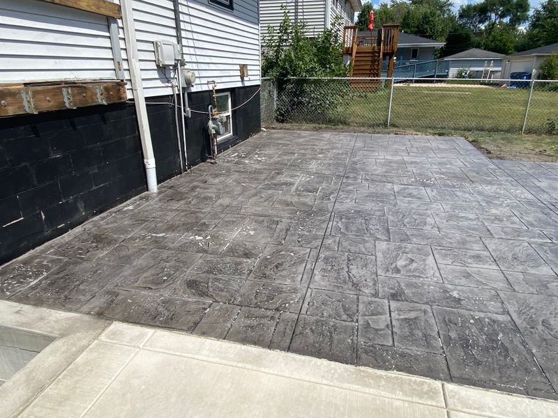 Stamped Concrete Installation