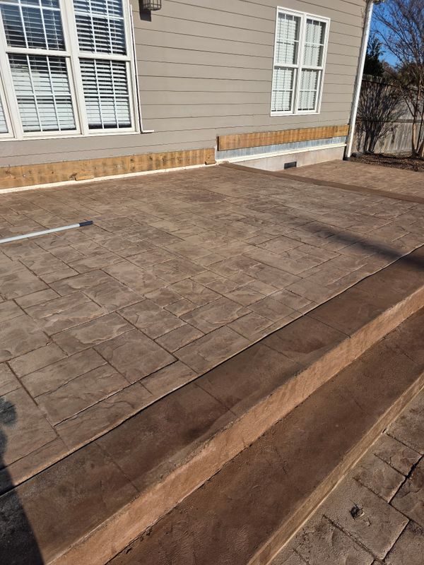 Stamped Concrete Installation