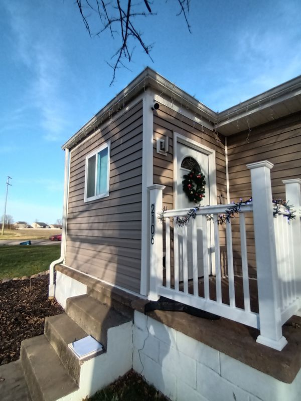 Water deterrent porch roof