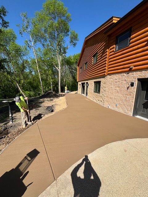 Patio and Driveways