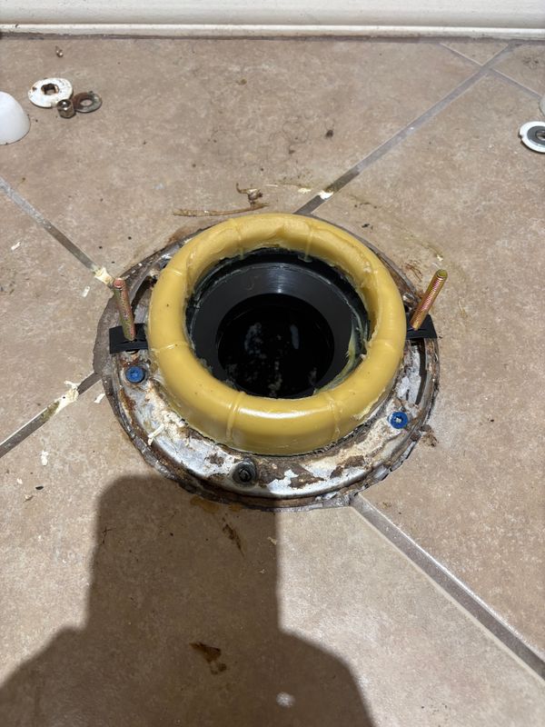 Toilet rebuild and flange repair