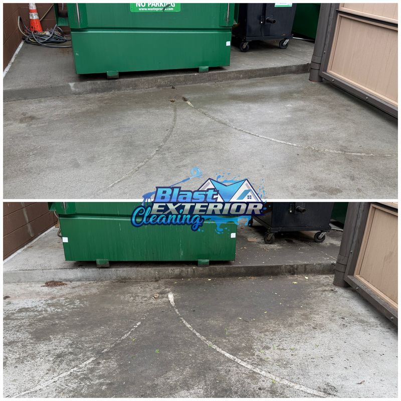 Dumpster Pad Cleaning