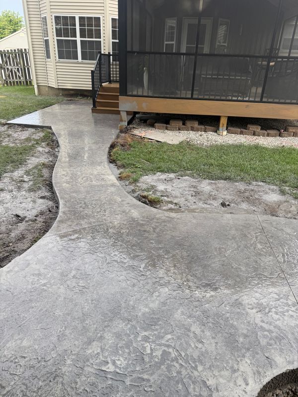 Stamped Concrete Installation