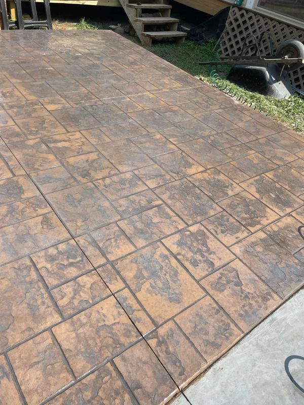 Stamped Concrete Installation