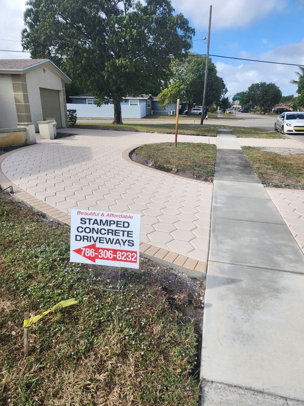 Stamped Concrete Installation