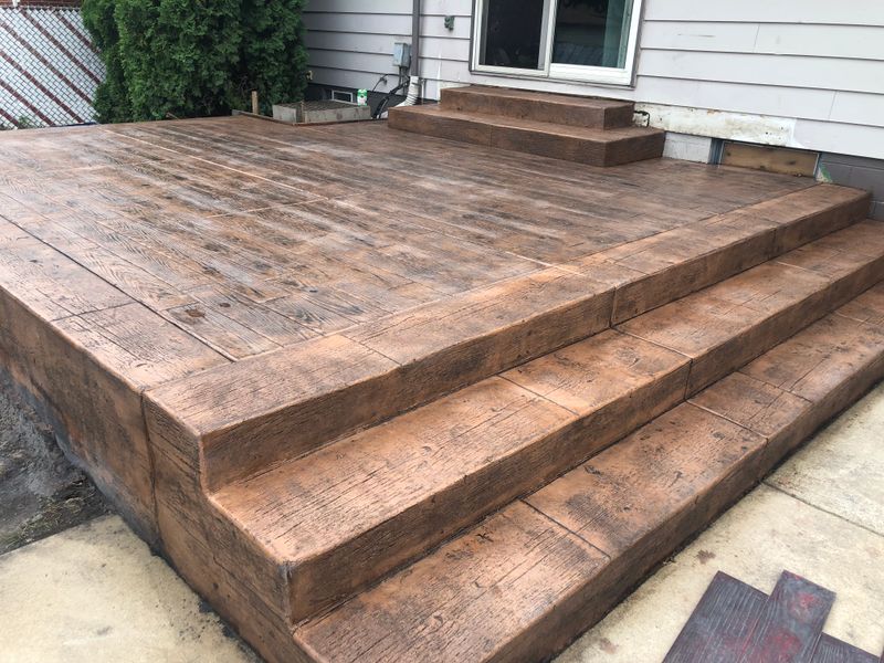 Stamped Concrete Installation