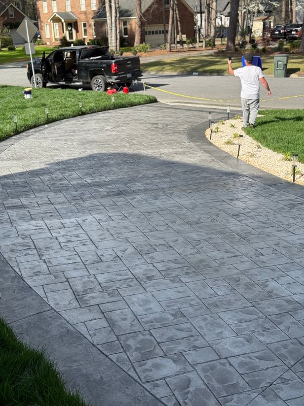 Stamped Concrete Installation