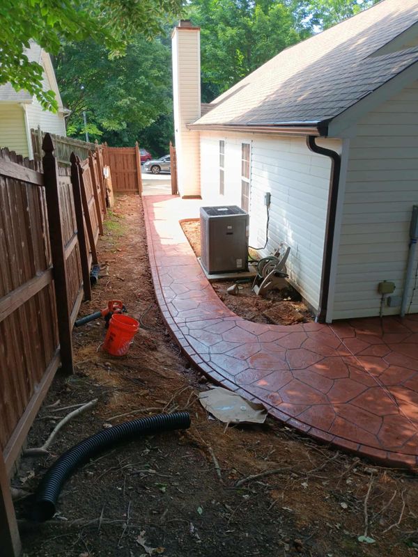 Stamped Concrete Installation