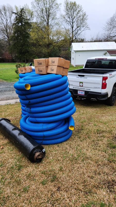 French Drain Man Materials