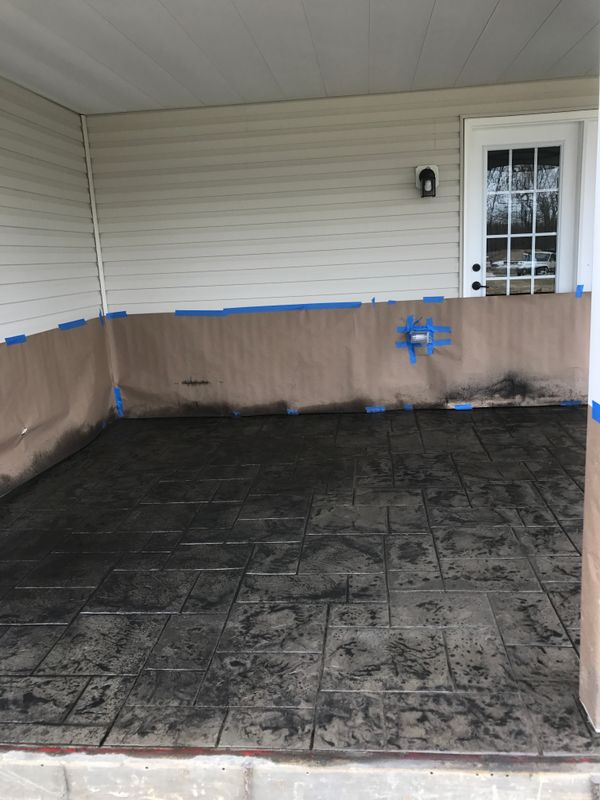 Stamped Concrete Installation