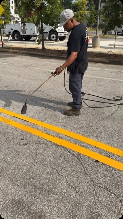 Thermoplastic Striping