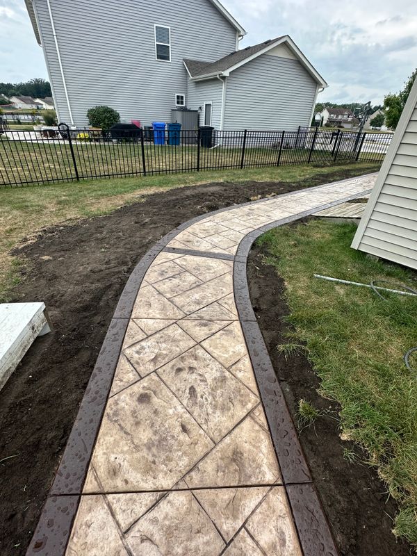 Stamped Concrete Installation