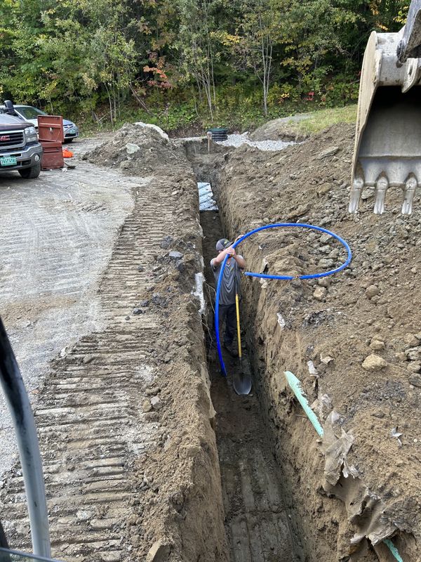 Carving a Pond into a Mountain Side
