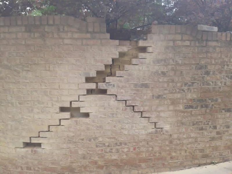Cracked Brick And Mortar Repair