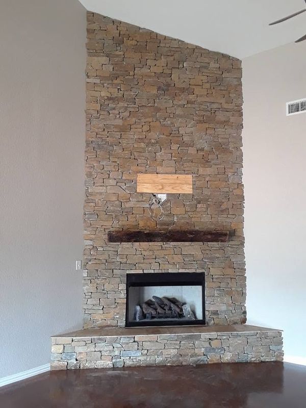 Stone Wall Installation