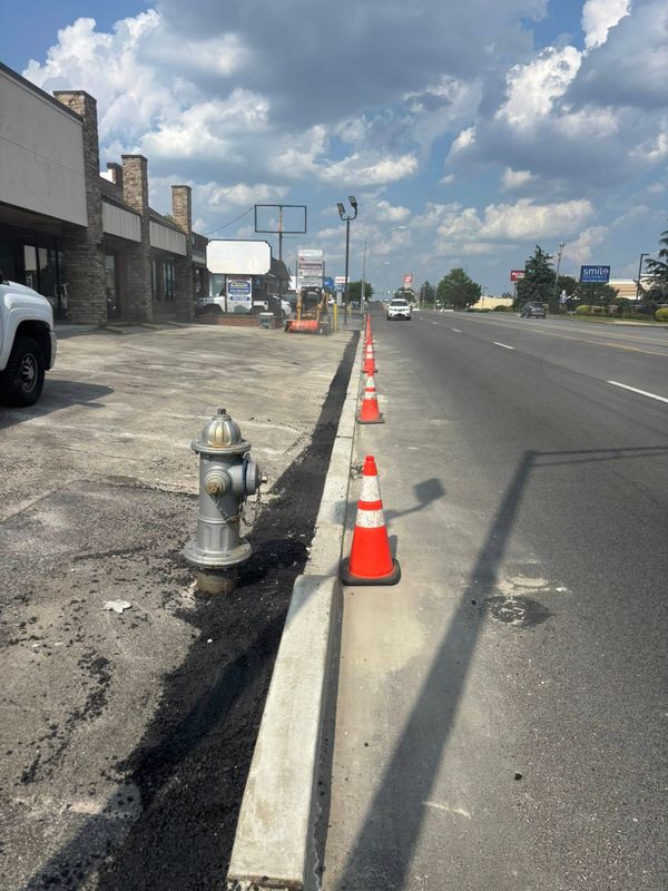 Sidewalk & curb install