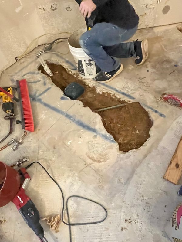 Slab leak repair
