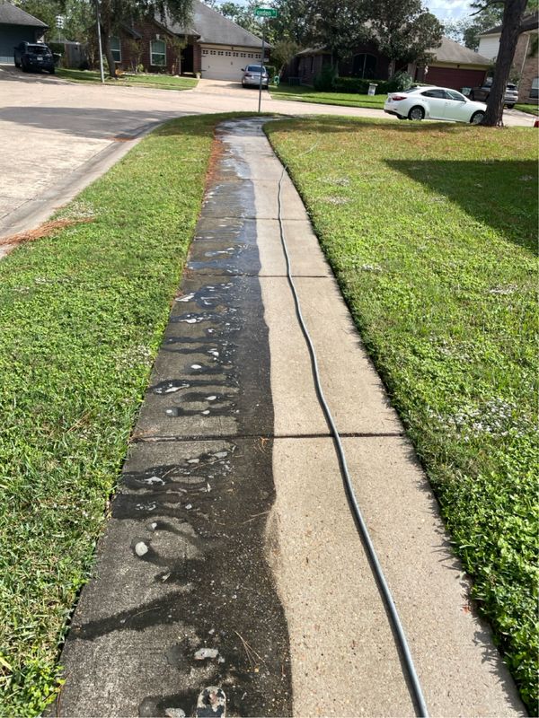 Revitalized Radiance: Power Pressure Wash's Transformative House and Concrete Cleansing in Blue Sage Gardens, Pearland, TX