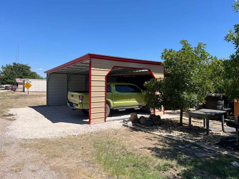 Carports and garages or even man caves