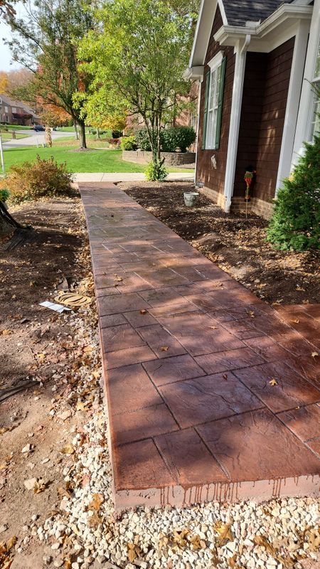 Stamped Concrete Installation