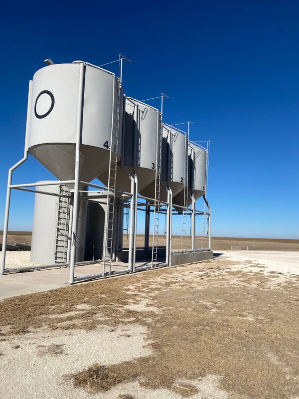 Feed Bins Painting