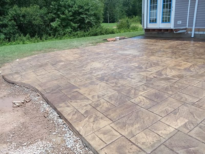 Stamped Concrete Installation