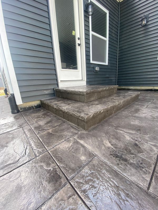 Stamped Concrete Installation