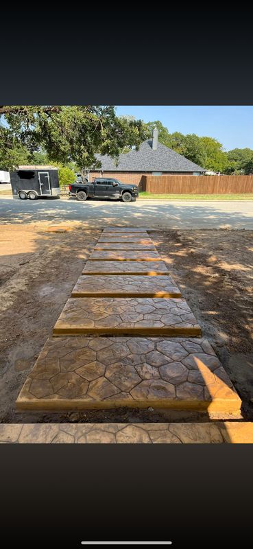 Flat work concrete