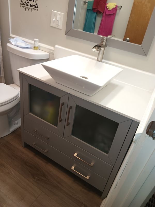 Bathroom update and Kitchen countertops