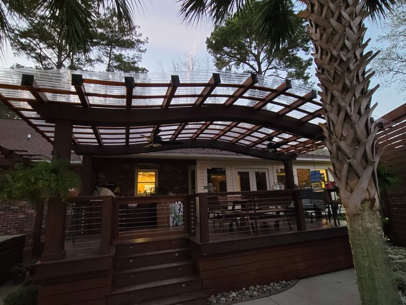 Ipe deck and trellis 