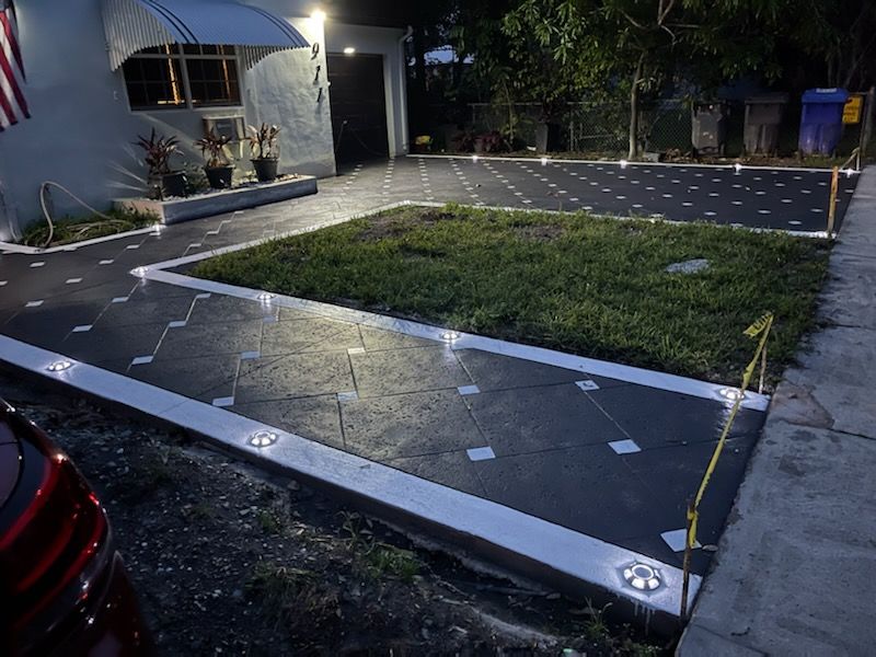 Stunning Stamped Concrete Driveway Transformation