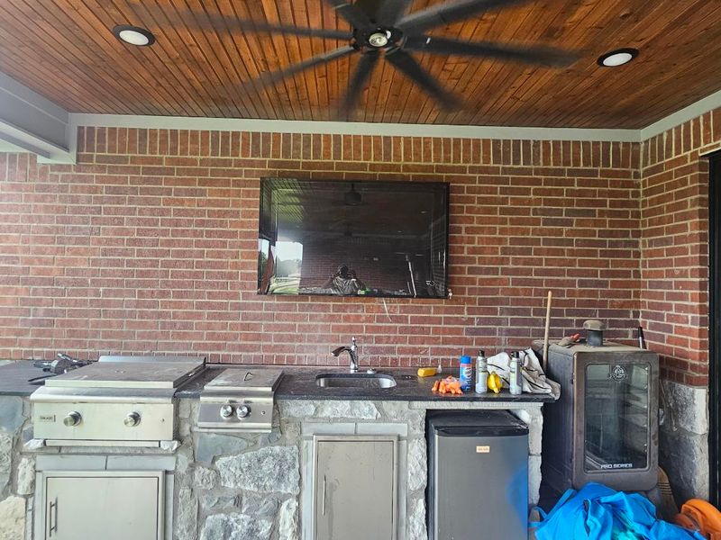 Electrical/tv mounting