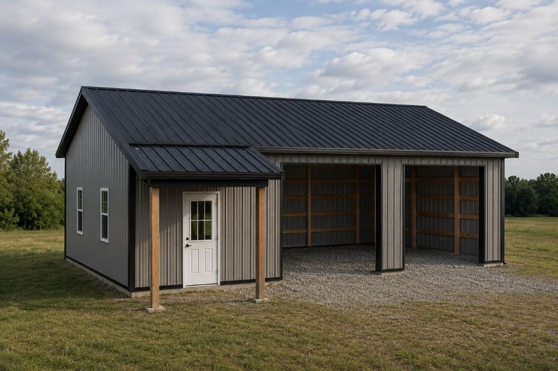 Post Frame Garage Construction