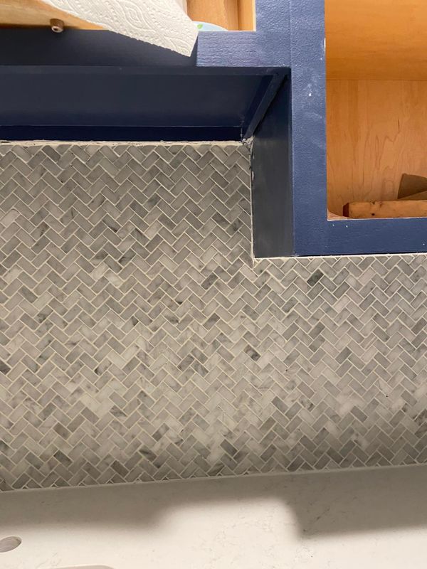 Backsplash Install 