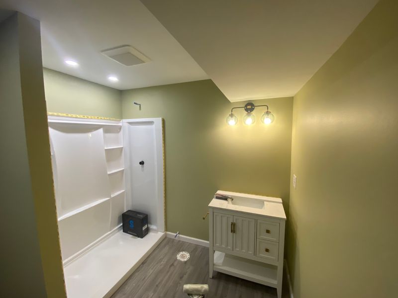 Edgar basement bathroom