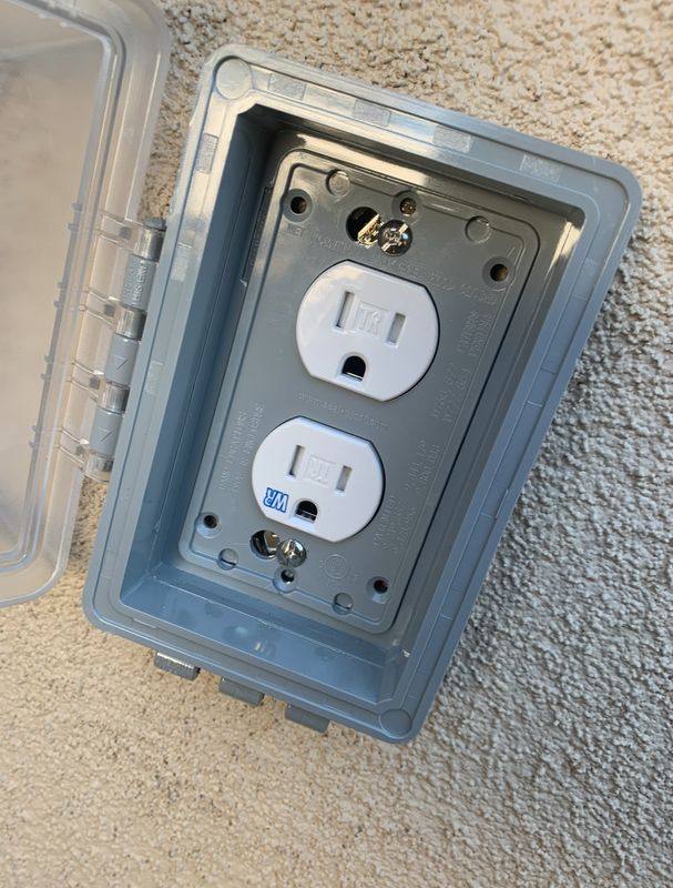 Exterior outlet installations