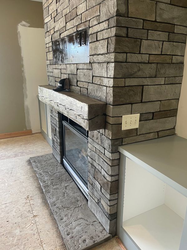 Interior fireplace & feature walls 