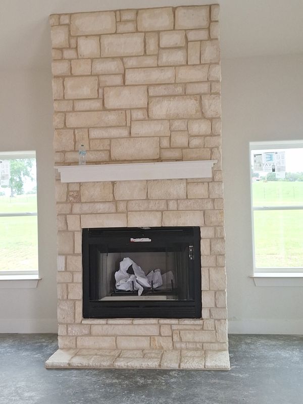 Elegant Stone Chimney Transformation