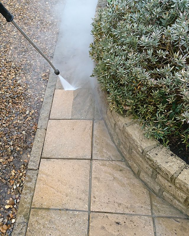 Driveway and Sidewalk Soft Washing