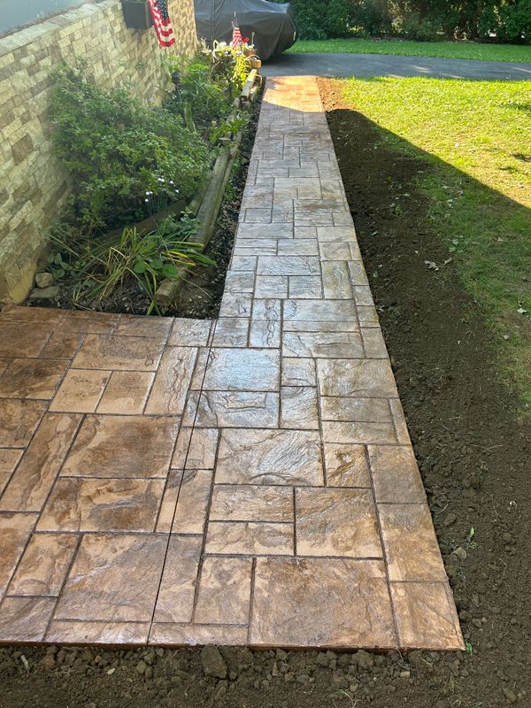 Stamped Concrete Installation