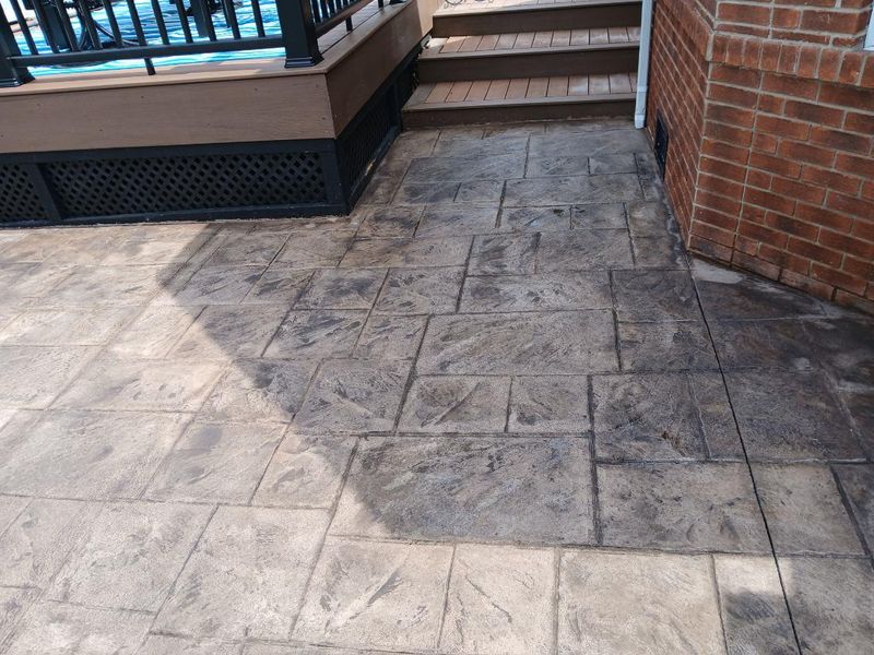 Stamped Concrete Installation