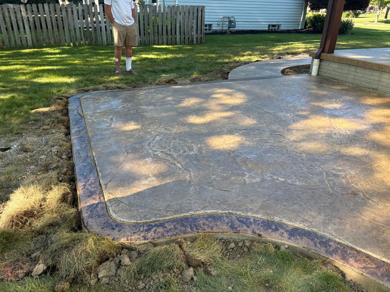 Stamped Concrete Installation